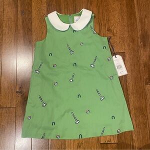 Classic Prep Green Sleeveless Dress